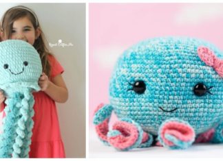 Amigurumi Giant Jellyfish Crochet Free Pattern - Crochet #SeaLife; Toys #Amigurumi; Free Patterns