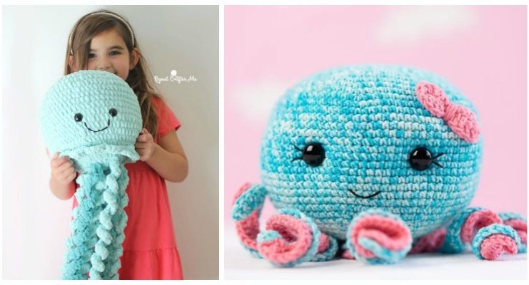 Amigurumi Giant Jellyfish Crochet Free Patterns Amigurumi Giant Jellyfish Crochet Free Pattern - Crochet #SeaLife; Toys #Amigurumi; Free Patterns