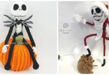Amigurumi Jack Skellington Crochet Free Patterns - #Halloween; Amigurumi Free #Crochet; Patterns