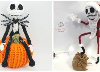 Amigurumi Jack Skellington Crochet Free Patterns - #Halloween; Amigurumi Free #Crochet; Patterns