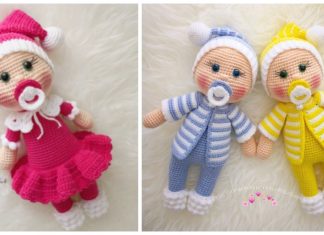 Amigurumi Pacifier Baby Doll Crochet Free Pattern - Crochet #Dolls; #Amigurumi; Free Patterns