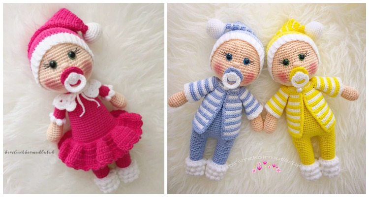 Amigurumi Pacifier Baby Doll Crochet Free Patterns Crochet