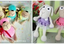 Amigurumi Sheep Doll Crochet Free Patterns - Farm Animals Toys #Amigurumi; Free Crochet Patterns