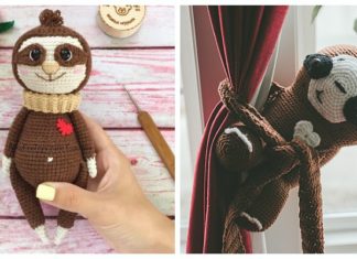 Amigurumi Sloth Crochet Free Patterns- Free #Amigurumi; #Bear; Toy Softies Crochet Patterns