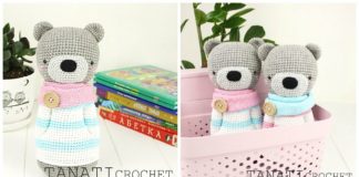 Amigurumi Toy Bear Crochet Free Pattern- Free #Amigurumi; #Bear; Toy Softies Crochet Patterns