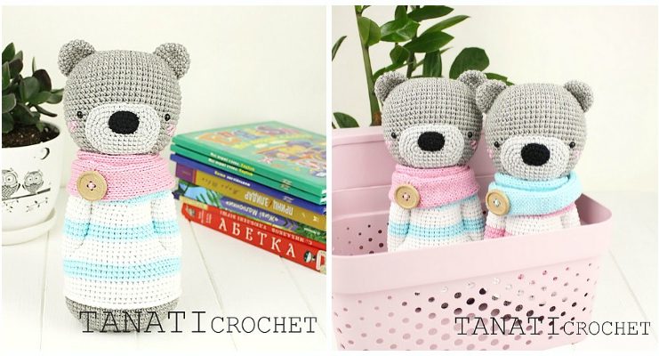 Amigurumi Toy Bear Crochet Free Pattern- Free #Amigurumi; #Bear; Toy Softies Crochet Patterns