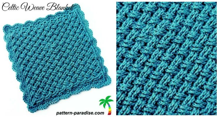 Celtic Weave Blanket Crochet Free Pattern - Cable #Blanket; Free #Crochet; Patterns