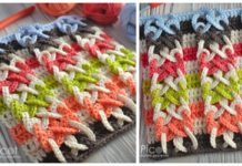 Double Knot Stitch Crochet Free Pattern - New #Stitch; Free #Crochet; Patterns