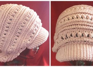 Game Day Beret Hat Crochet Free Pattern - Adult #Hat; #Crochet; Free Patterns