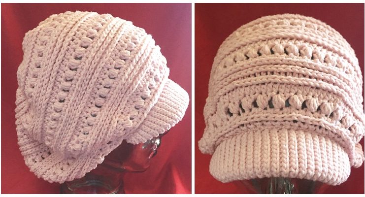 Game Day Beret Hat Crochet Free Pattern - Adult #Hat; #Crochet; Free Patterns