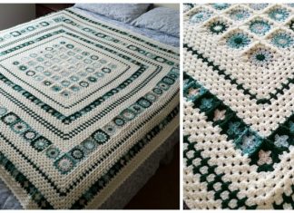 Grace Granny Blanket Crochet Free Pattern- #Granny; Square #Blanket; Free #Crochet; Patterns