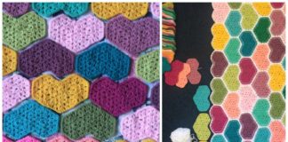 Granny Heart Motif Crochet Free Pattern- #Heart; #Blanket; #Crochet Free Patterns