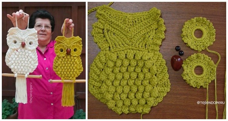 HowtoMakes Macrame Owl Crochet Free Pattern Video FB