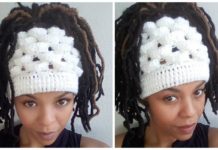Marshmallow Messy Bun Hat Crochet Free Pattern [Video] - Messy #BunHat; Free #Crochet; Patterns