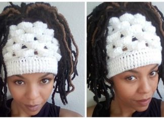 Marshmallow Messy Bun Hat Crochet Free Pattern [Video] - Messy #BunHat; Free #Crochet; Patterns