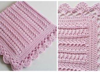 Mayflower Baby Blanket Crochet Free Pattern - Shell Stitch #Blanket; Free #Crochet; Patterns