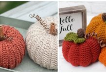 Rustic Pumpkin Crochet Free Pattern & Video - Last-Minute #Pumpkin; Projects #Crochet; Free Patterns