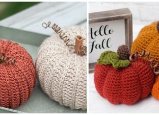 Rustic Pumpkin Crochet Free Pattern & Video - Last-Minute #Pumpkin; Projects #Crochet; Free Patterns
