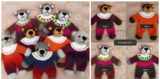 Teddy Bear Baby Lovey Crochet Free Pattern- Baby #Lovey; #Blanket; Security Comforter Free #Crochet; Patterns