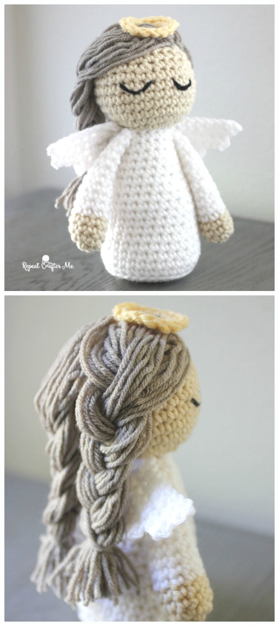 Amigurumi Doll Angel Crochet Free Pattern - #Doll; Crochet #Amigurumi; Free Patterns