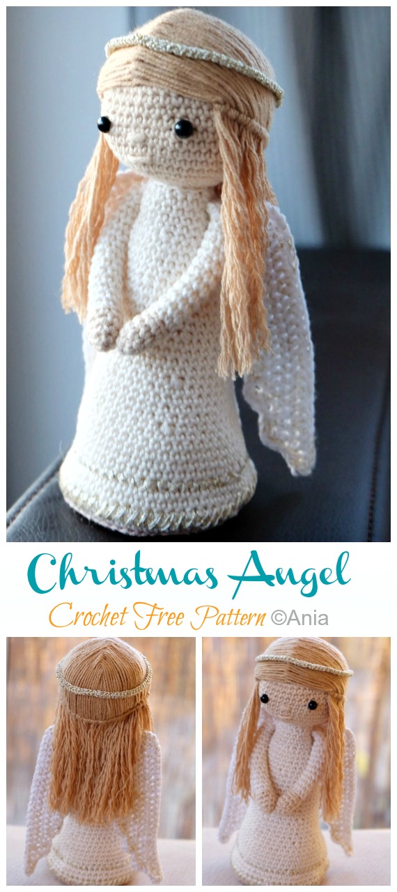 Amigurumi Doll Christmas Angel Crochet Free Pattern - #Doll; Crochet #Amigurumi; Free Pattern 