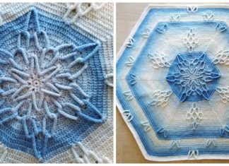 Beyond The Stars Blanket Crochet Free Pattern - #Hexagon; Blankets Free #Crochet; Patterns