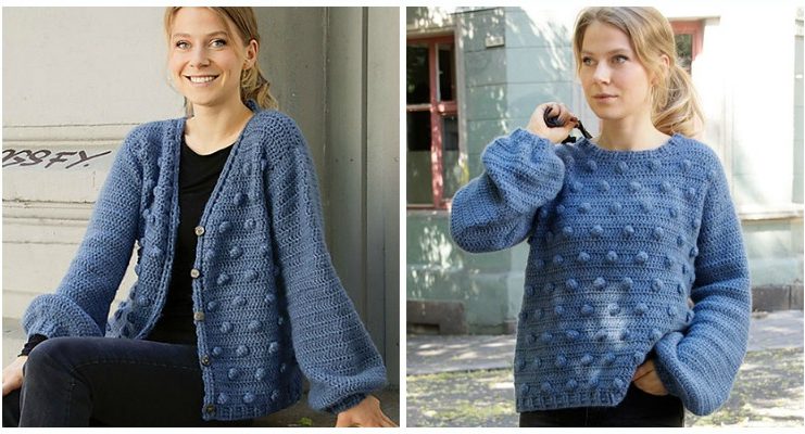 Bobble Sweater Crochet Free Patterns