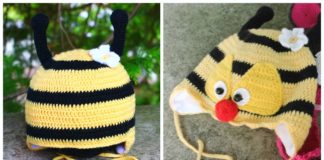 Baby Bumble Bee Hat Crochet Free Patterns - #Beanie; Hat Free #Crochet; Patterns