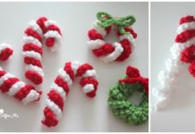 Christmas Candy Canes Ornament Crochet Free Patterns [Video] - Crochet Free Patterns - Christmas Ornament Free #Crochet; Patterns