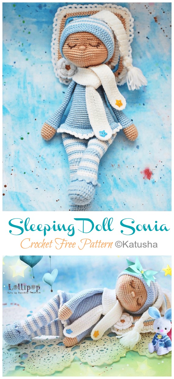 Amigurumi Sonia Baby Doll Crochet Free Pattern - Crochet #Dolls; #Amigurumi; Free Patterns