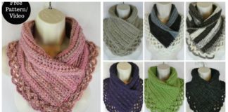 Lace Cowled Neckwarmer Crochet Free Patterns - Women #Cowl; Free #Crochet; Pattern