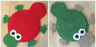 Platypus Potholder Crochet Free Pattern - Hot Pad&Pot Holder Free #Crochet; Patterns