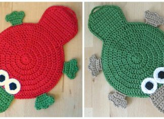 Platypus Potholder Crochet Free Pattern - Hot Pad&Pot Holder Free #Crochet; Patterns