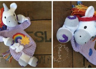 Amigurumi Ragdoll Rainbow Unicorn Crochet Free Pattern - Crochet #Unicorn; #Amigurmi; Free Pattern