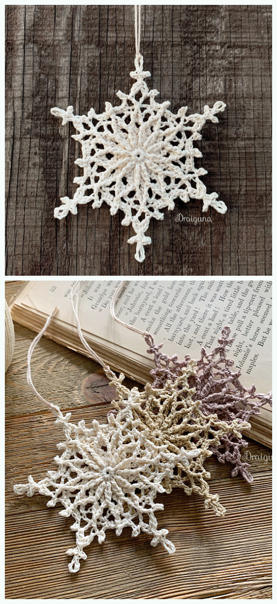 Frostvale Snowflake Crochet Free Patterns -  Christmas Snowflake Ornament Free #Crochet; Patterns