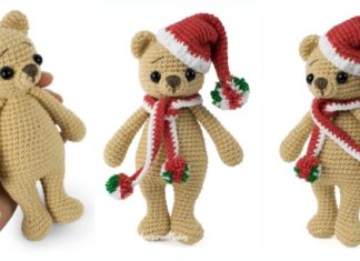 Amigurumi Christmas Bear Crochet Free Patterns- Free #Amigurumi; #Bear; Toy Softies Crochet Patterns