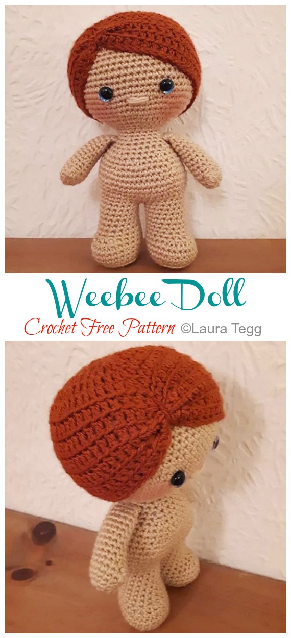 Amigurumi Holiday Weebee Doll Crochet Free Pattern - Crochet #Dolls; #Amigurumi; Free Patterns 