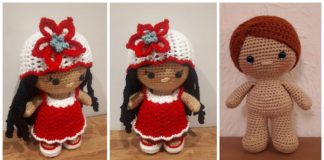 Amigurumi Holiday Weebee Doll Crochet Free Pattern - Crochet #Dolls; #Amigurumi; Free Patterns