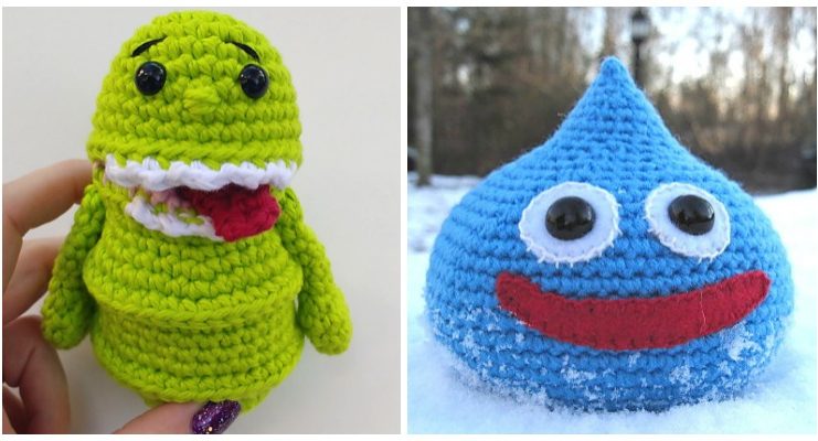 Amigurumi Slime Crochet Free Pattern - Free #Amigurumi; Baby Toy Softies Crochet Patterns