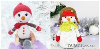 Amigurumi Snowman Crochet Free Patterns - Crochet #Snowman #Amigurmi; Free Pattern