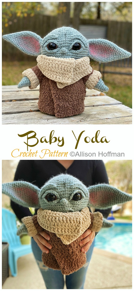 Baby Yoda Crochet Pattern  -#Amigurumi; #Doll; Crochet Patterns
