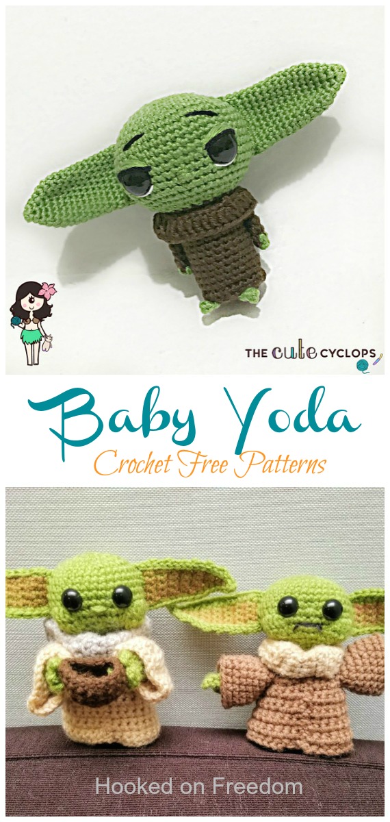 Amigurumi Baby Yoda Crochet Free Pattern  -#Amigurumi; #Doll; Crochet Free Patterns
