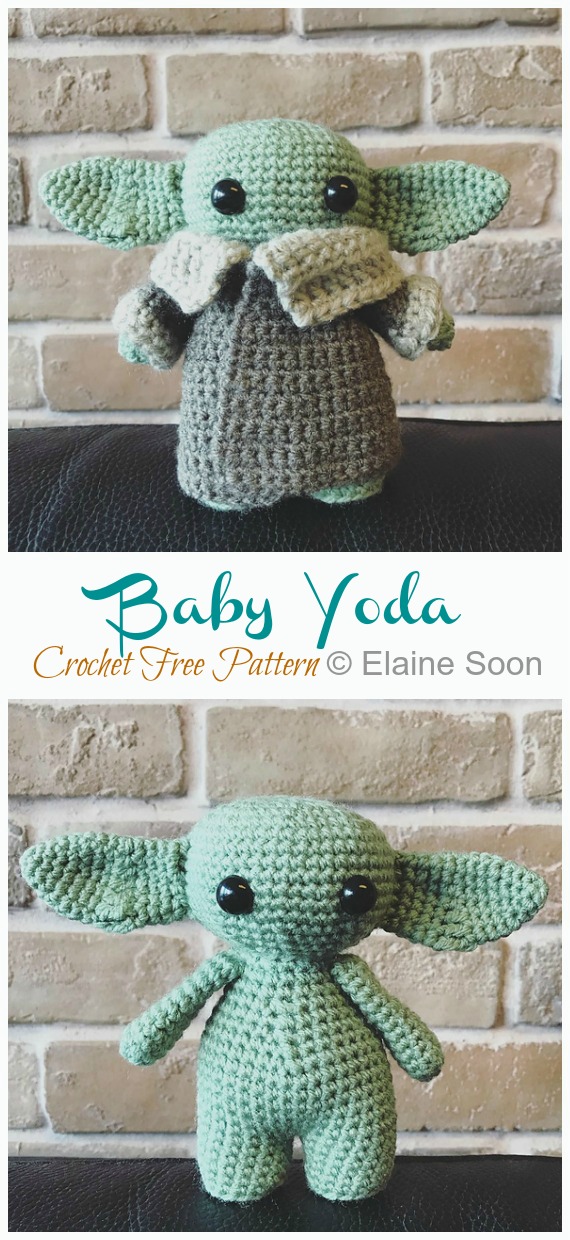 Baby Yoda Crochet Free Pattern  -#Amigurumi; #Doll; Crochet Free Patterns