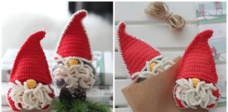 Christmas Gnome Crochet Free Pattern - #Gnome; Amigurumi Free #Crochet; Pattern