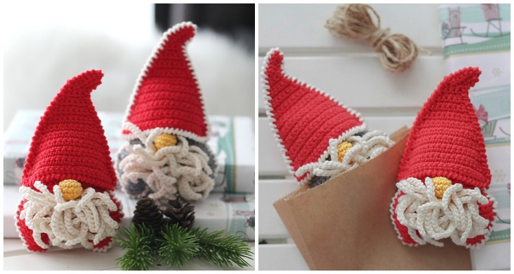 Free knitted christmas gnome pattern