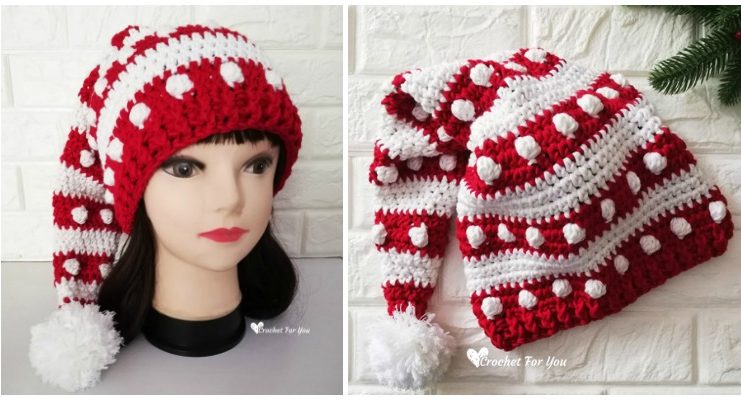 Pixie Hat Crochet Free Pattern - #Christmas; Hat Free #Crochet; Patterns