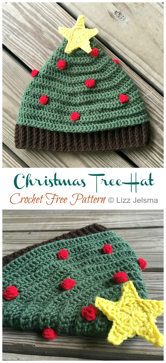christmas-tree-hat-crochet-free-pattern-crochet-knitting