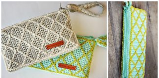 Handy Clutch Purse Crochet Free Pattern - #Clutch; Purse Bag Free #Crochet; Patterns