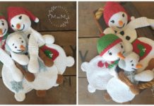 Melting Snowman Rogdoll Crochet Free Pattern - Crochet #Snowman #Amigurmi; Free Pattern