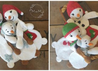 Melting Snowman Rogdoll Crochet Free Pattern - Crochet #Snowman #Amigurmi; Free Pattern